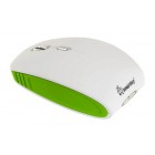 Мышь Smart Buy 336CAG, белая/зелёная, с зарядкой от USB, беспроводная